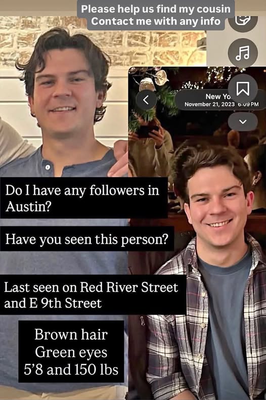 David Shay Missing in Austin, TX: Family Seeks Public’s Help to Find 30-Year-Old Last Seen Near Red River Street Downtown